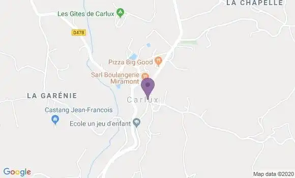 Localisation Carlux - 24370