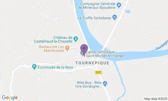 Localisation Castelnaud la Chapelle Bp - 24250