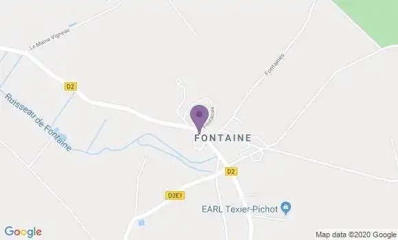 Localisation Champagne et Fontaine Bp - 24320