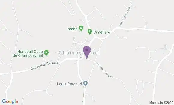 Localisation Champcevinel Bp - 24750