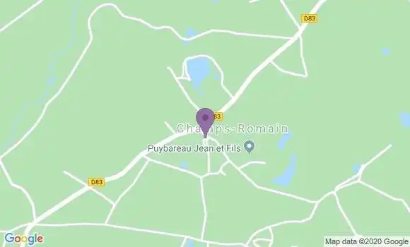 Localisation Champs Romain Ap - 24470