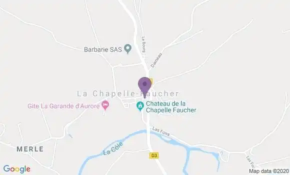 Localisation La Chapelle Faucher Ap - 24530