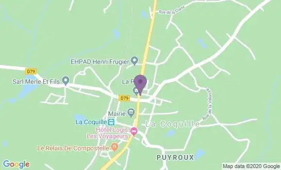 Localisation La Coquille - 24450