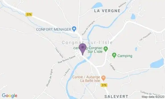 Localisation Corgnac sur l