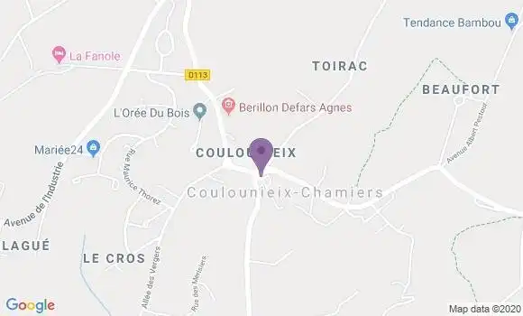 Localisation Coulounieix Chamiers Ap - 24660