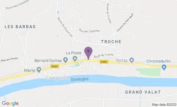 Localisation Creysse Bp - 24100