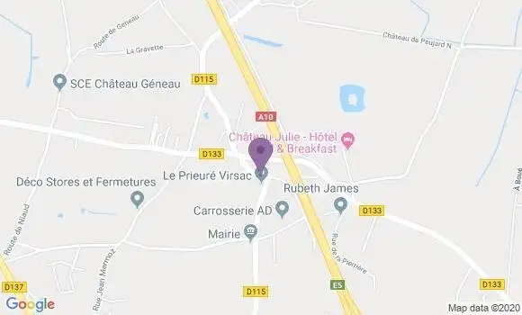 Localisation Cubjac Bp - 24640