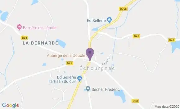 Localisation Echourgnac Ap - 24410