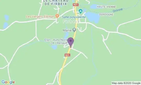 Localisation Firbeix Ap - 24450