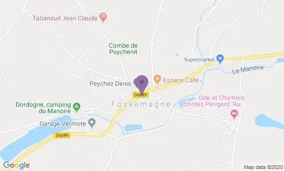 Localisation Fossemagne Ap - 24210