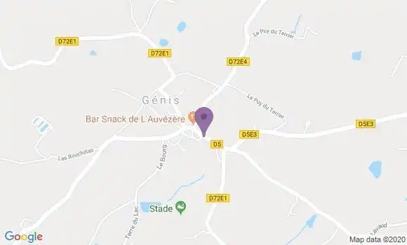 Localisation Genis Ap - 24160