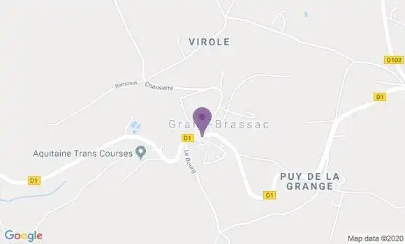 Localisation Grand Brassac Ap - 24350