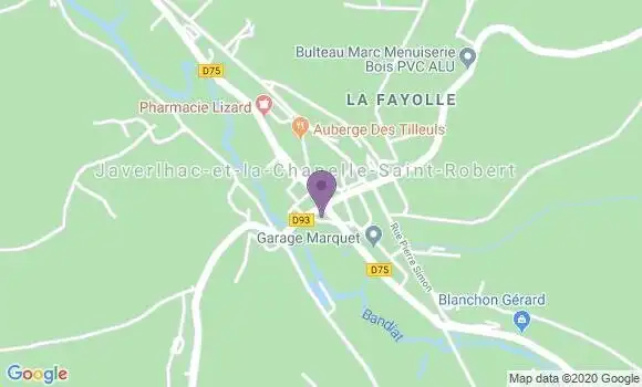 Localisation Javerlhac Bp - 24300