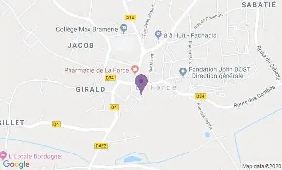 Localisation La Force - 24130