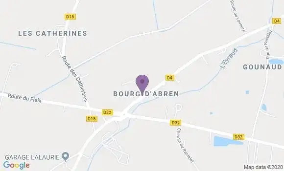 Localisation Lamonzie Saint Martin Bp - 24680