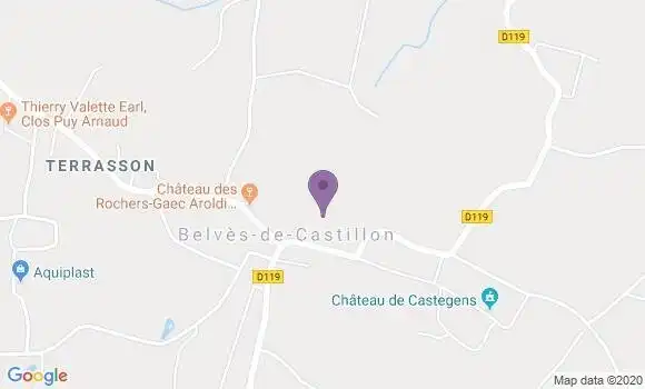 Localisation Lamothe Montravel Bp - 24230