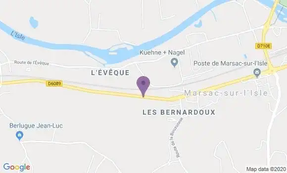 Localisation Marsac sur L