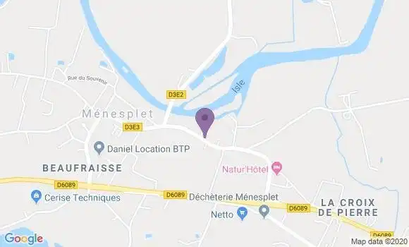 Localisation Menesplet Bp - 24700