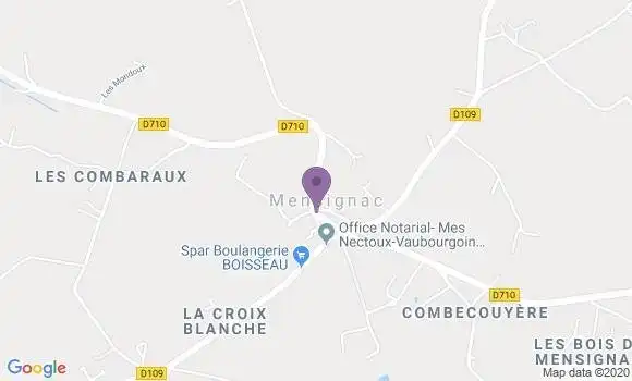 Localisation Mensignac Bp - 24350