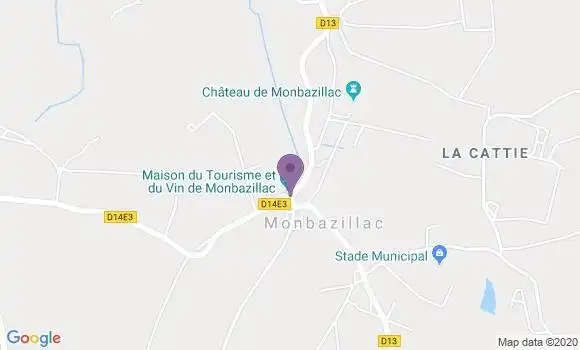 Localisation Monbazillac Bp - 24240