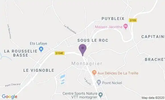 Localisation Montagrier Ap - 24350