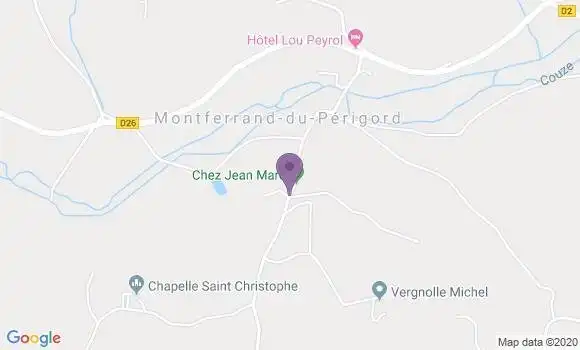 Localisation Montferrand du Perigord Ap - 24440