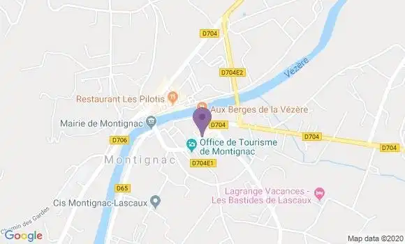 Localisation Montignac - 24290