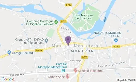 Localisation Montpon Menesterol - 24700