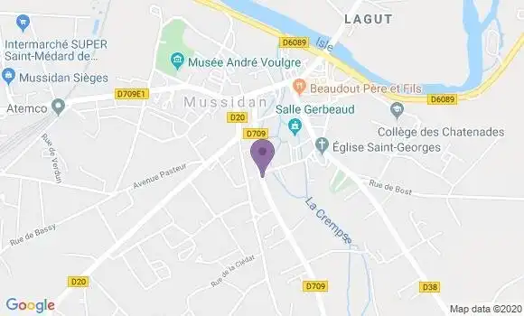 Localisation Mussidan - 24400