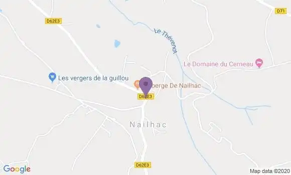 Localisation Nailhac Ap - 24390