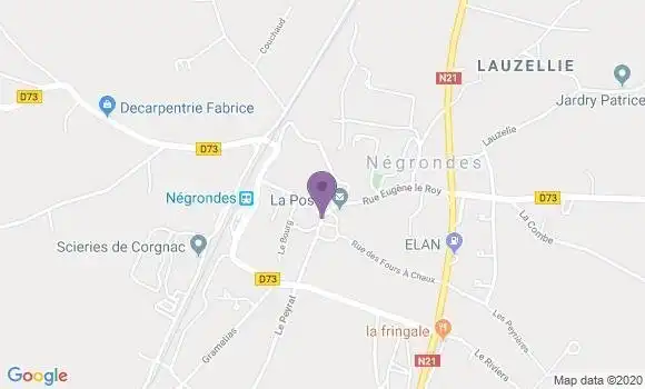 Localisation Negrondes Bp - 24460