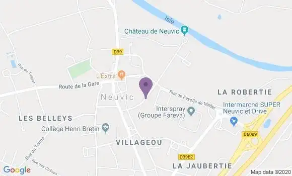 Localisation Neuvic - 24190