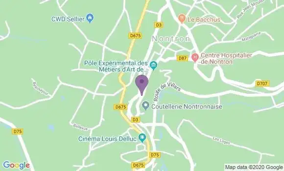 Localisation Nontron - 24300
