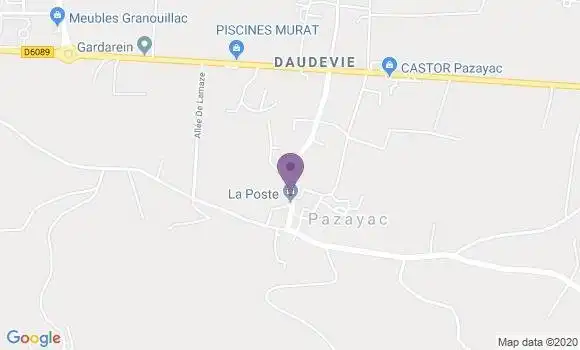 Localisation Pazayac Ap - 24120