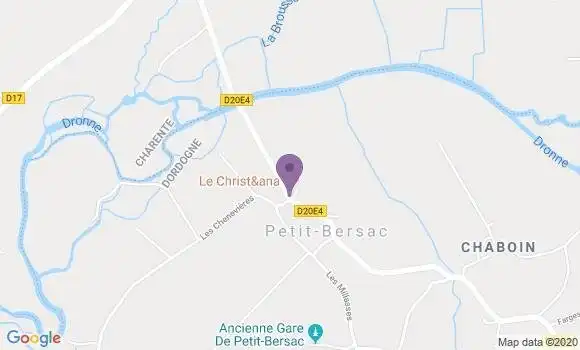 Localisation Petit Bersac Bp - 24600