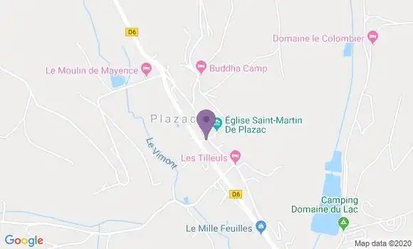 Localisation Plazac Bp - 24580