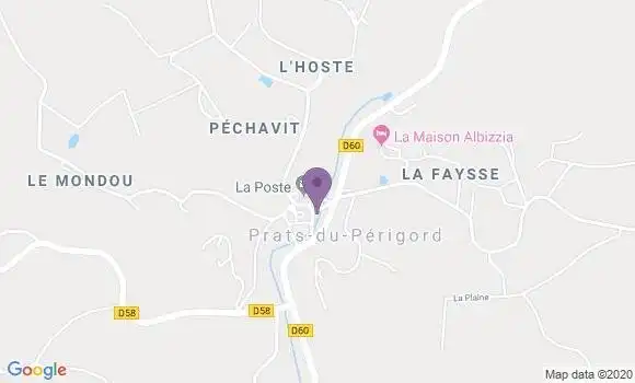 Localisation Prats du Perigord Ap - 24550