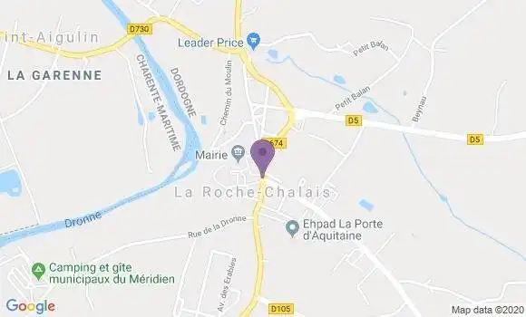 Localisation La Roche Chalais Bp - 24490
