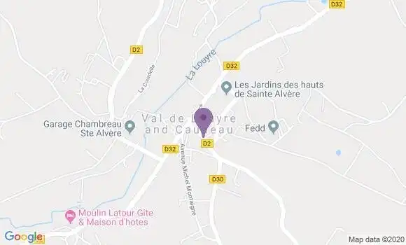 Localisation Sainte Alvere Bp - 24510
