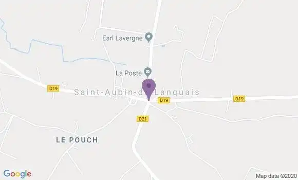 Localisation Saint Aubin de Lanquais Ap - 24560