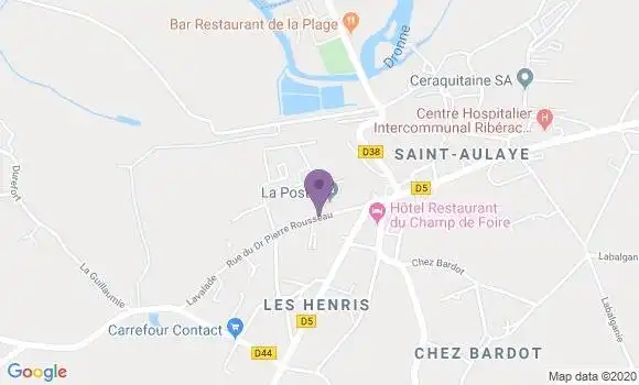 Localisation Saint Aulaye - 24410