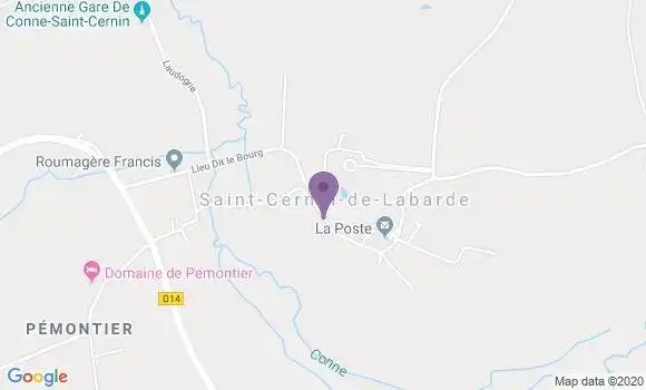 Localisation Saint Cernin de Labarde Ap - 24560