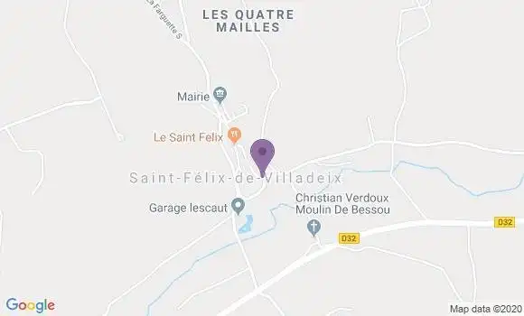 Localisation St Felix de Villadeix Ap - 24510