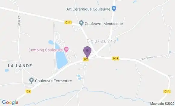 Localisation Couleuvre Bp - 03320