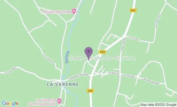 Localisation Saint Front la Riviere Ap - 24300