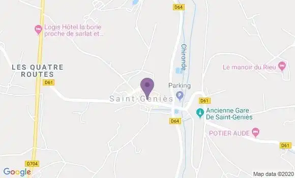 Localisation Saint Genies Bp - 24590