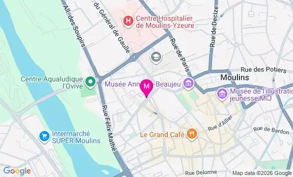 Localisation Moulins les Mariniers - 03000