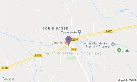 Localisation Saint Martial d