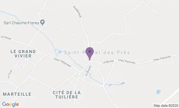 Localisation Saint Privat des Pres Ap - 24410