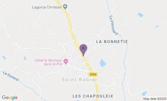 Localisation Saint Rabier Ap - 24210